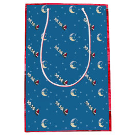 Samoyed Sleigh Santa & Toys Gift Bag Medium Cadeauzakje