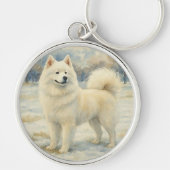Samoyed Sleutelhanger (Voorkant)