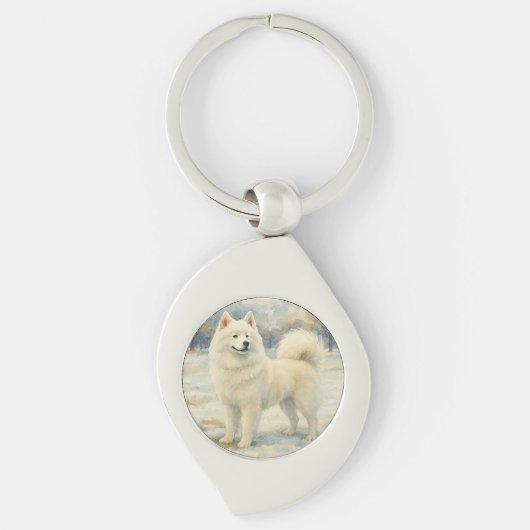 Samoyed Sleutelhanger (Voorkant)