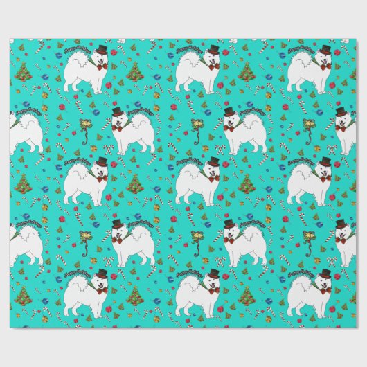 Samoyed "Snazzy Sam" Holiday Cadeaupapier (Vlak)