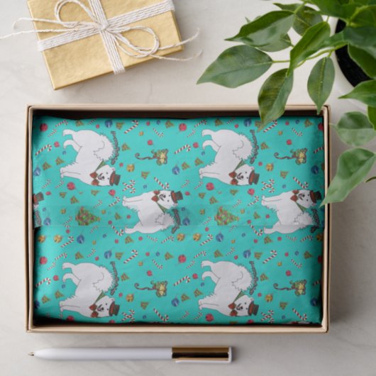 Samoyed "Snazzy Sam" Holiday Wrapping Tissue Tissuepapier (Geschenk)