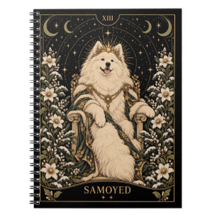 Samoyed, Starlit Tarot Kunst Notitieboek