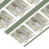 Samoyed  stijl kerstvakantie korte tafelloper (Hoek)