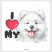 Samoyed Sweetheart Sticker (Vel)