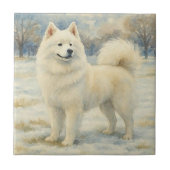 Samoyed Tegeltje (Voorkant)
