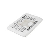 Samoyed Traits Bath Mat (Gekanteld)