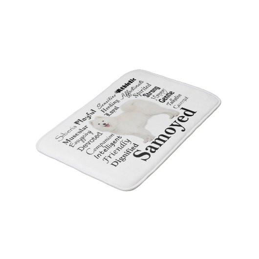 Samoyed Traits Bath Mat (Gekanteld)