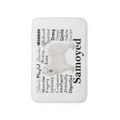 Samoyed Traits Bath Mat (Voorkant Verticaal)