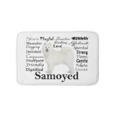 Samoyed Traits Bath Mat (Voorkant)