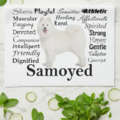 Samoyed Traits Kitchen Towel Theedoek (Gevouwen)