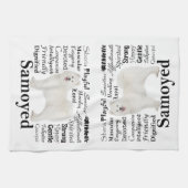 Samoyed Traits Kitchen Towel Theedoek (Horizontaal)