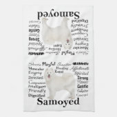 Samoyed Traits Kitchen Towel Theedoek (Verticaal)