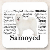 Samoyed Traits Onderzetter Set (Voorkant)