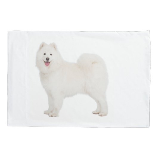 Samoyed Traits Pillow Hoesje Kussensloop (Achterkant)