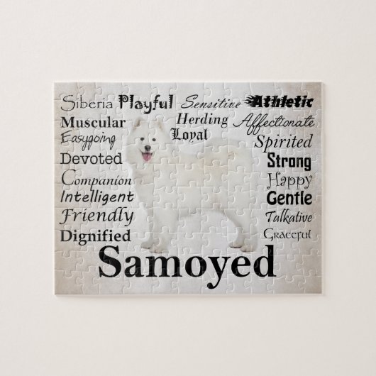 Samoyed Traits Puzzle Legpuzzel (Horizontaal)