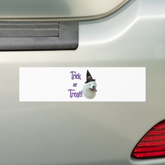 Samoyed Trick Bumpersticker (Op auto)