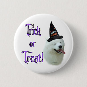 Samoyed Trick Ronde Button 5,7 Cm