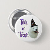 Samoyed Trick Ronde Button 5,7 Cm (Voorkant /achterkant)