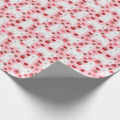 Samoyed Valentijnse Gift Wrap Cadeaupapier (Hoek)