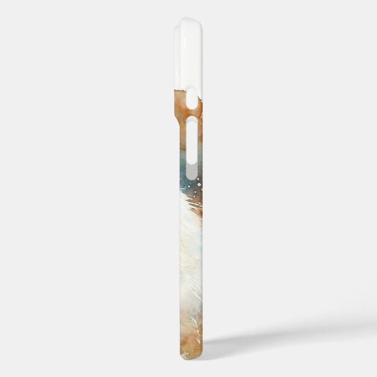 Samoyed Waterverf Art Case-Mate iPhone Case (Achterkant / Links)