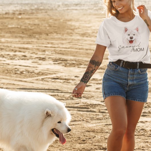 Samoyed Waterverf Hondenliefhebber T-shirt