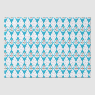 Samoyed Winter Holiday Diamond Pattern Tissuepapier