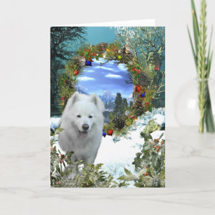 Samoyed World Feestdagen Kaart