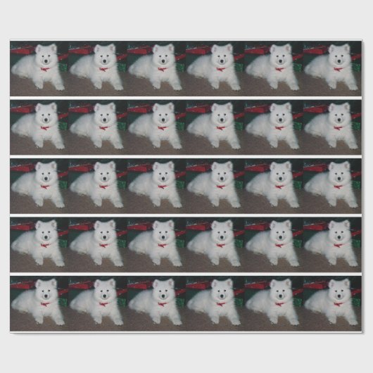 Samoyed Wrapping Paper Cadeaupapier (Vlak)