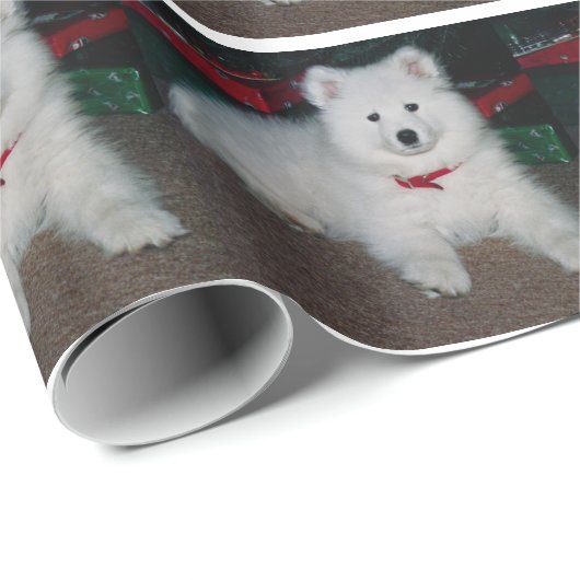 Samoyed Wrapping Paper Cadeaupapier (Rol Hoek)