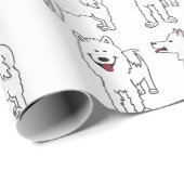 Samoyed Wrapping Paper Cadeaupapier (Rol Hoek)