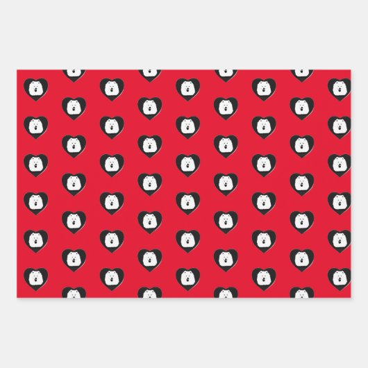 Samoyed Wrapping Paper Sheet Set (Voorkant 2)
