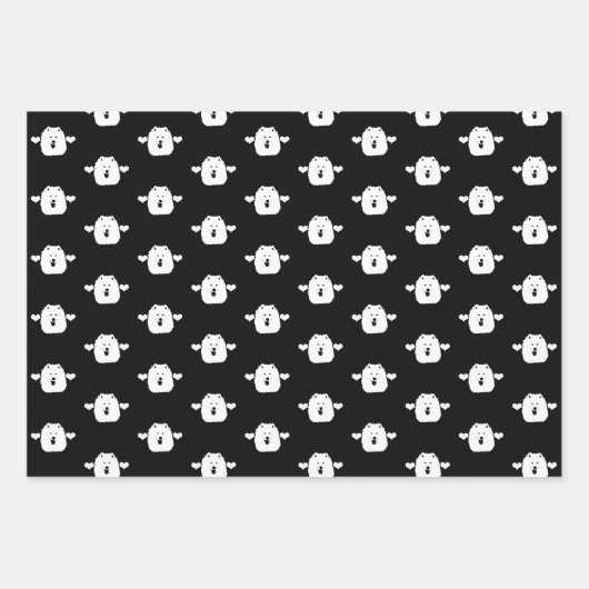 Samoyed Wrapping Paper Sheet Set (Voorkant)