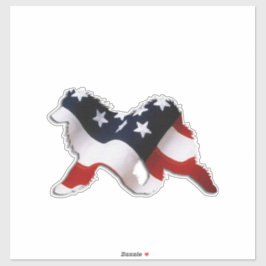 Samoyed X-LRG 14X14 in vinylstickers op maat Sticker