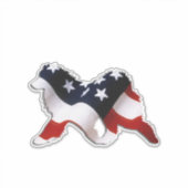 Samoyed X-LRG 14X14 in vinylstickers op maat Sticker (Voorkant)