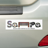 Sampa - São Paulo, kenmerken van de stad en symb Bumpersticker (Op auto)