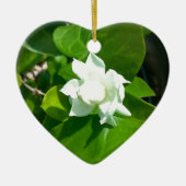 Sampaguita Jasmine Keramisch Ornament (Voorkant)