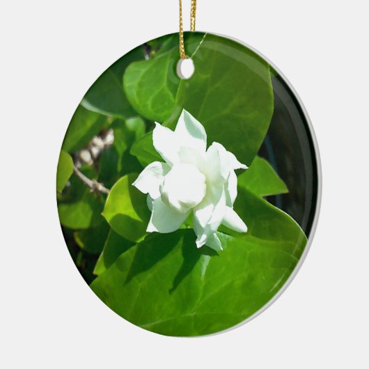Sampaguita Jasmine Keramisch Ornament (Links)