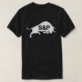 SampampP Bull Black ampamp White T-shirt (Design voorkant)