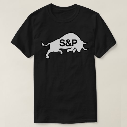 SampampP Bull Black ampamp White T-shirt (Design voorkant)