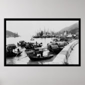 Sampans in Hongkong 1906 Poster (Voorkant)