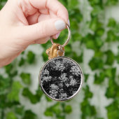 Samphire abstract zwart-wit ontwerp sleutelhanger (Hand)