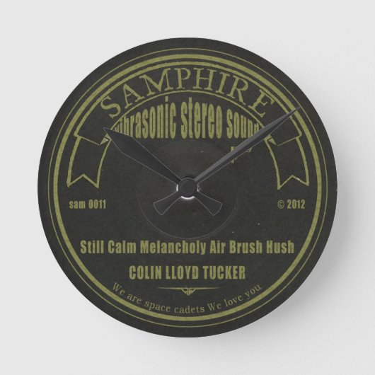 Samphire Records Clock Ronde Klok (Voorkant)