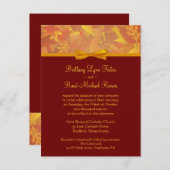 Sample bruiloft uitnodiging - Herfst bladeren (Voorkant / Achterkant)