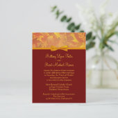 Sample bruiloft uitnodiging - Herfst bladeren (Staand voorkant)