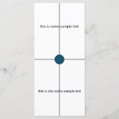 sample test Wedding Menu (Achterkant)