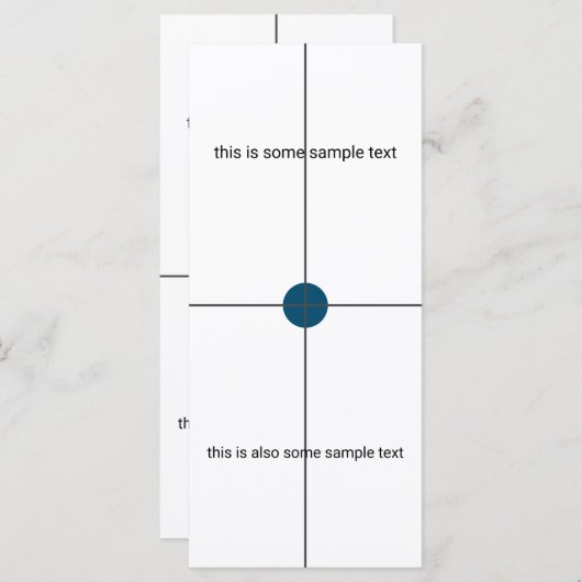 sample test Wedding Menu (Voorkant / Achterkant)