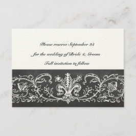  Sampler Chalkboard Lace sparen de Datum Save The Date
