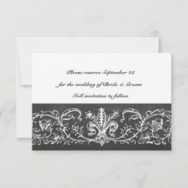  Sampler Chalkboard Lace sparen de Datum Save The Date