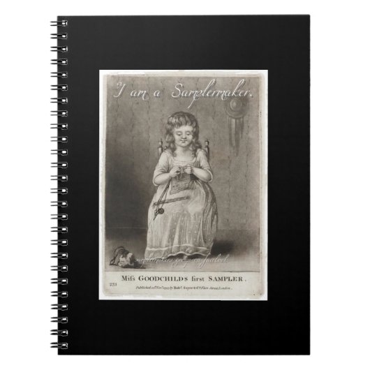 Samplermakers spiral notebook ~ Van niet vergeten Notitieboek (Voorkant)