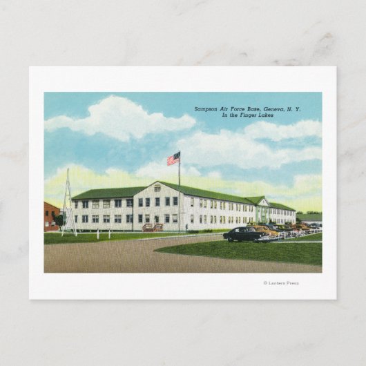 Sampson Air Force Base-gebouw Briefkaart (Voorkant)